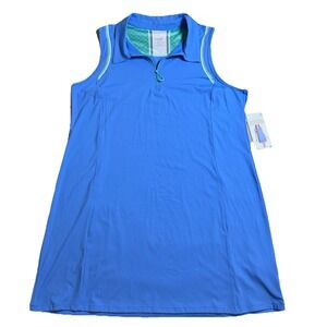 NWT Women's RBX Polo Golf Tennis Pickleball Court Dress Size XL Marina Blue